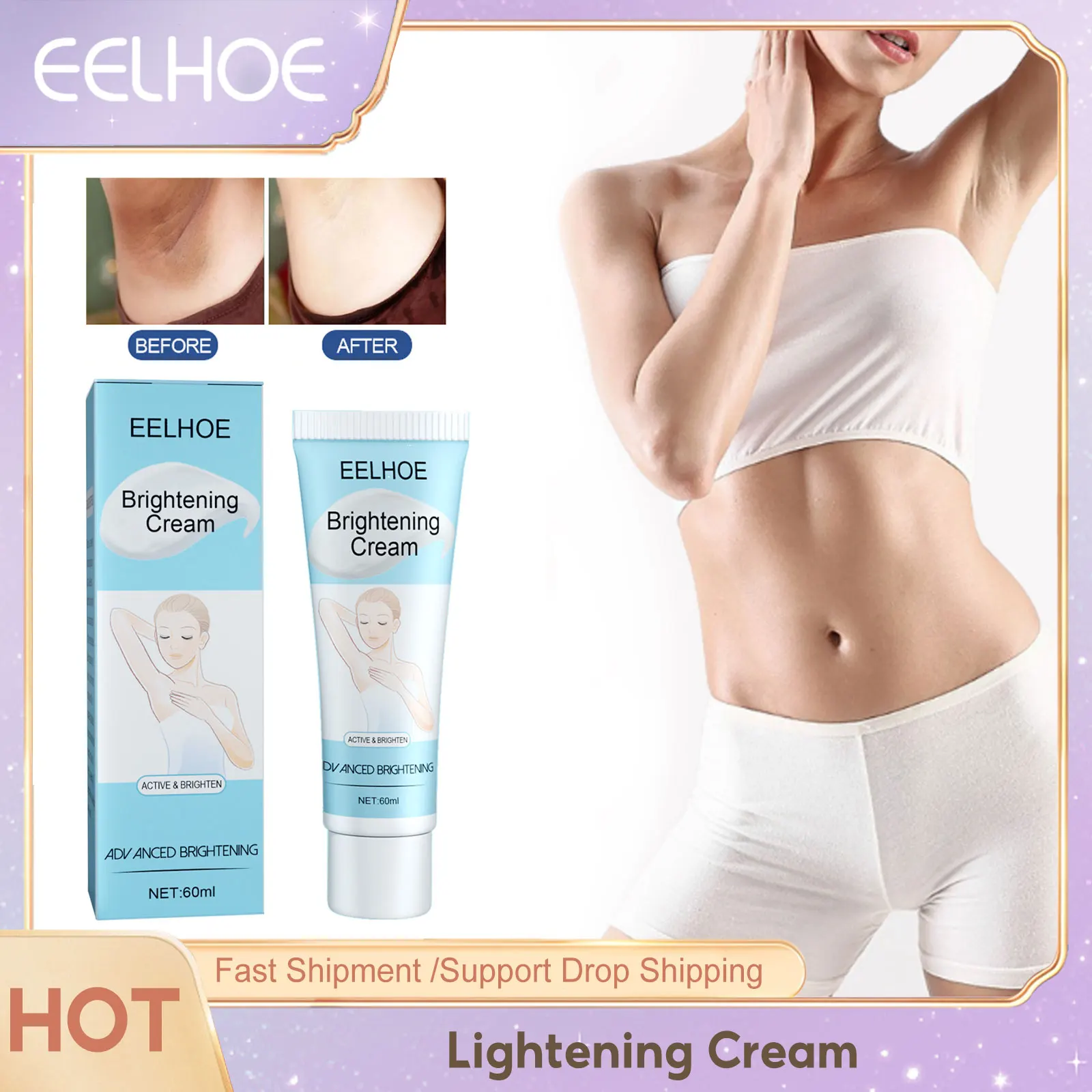 Underarm Whitening Cream Reduce Melanin Armpits Knee Legs Lightening Dark Skin Remover Fade Body Pigmentation Repair Uneven Tone
Underarm Whitening Cream Reduce Melanin Armpits Knee Legs Lightening Dark Skin Remover Fade Body Pigmentation Repair Uneven Tone