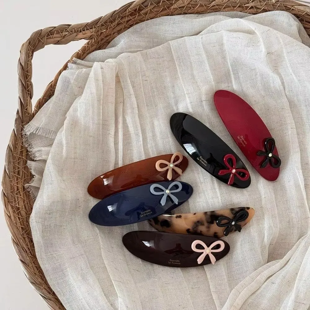 Vintage Curved Ellipse Hairpins Colorful Bow Large Size Three-dimensional Spring Clip Women Hair Accessories Trendy Texture
Vintage Curved Ellipse Hairpins Colorful Bow Large Size Three-dimensional Spring Clip Women Hair Accessories Trendy Texture