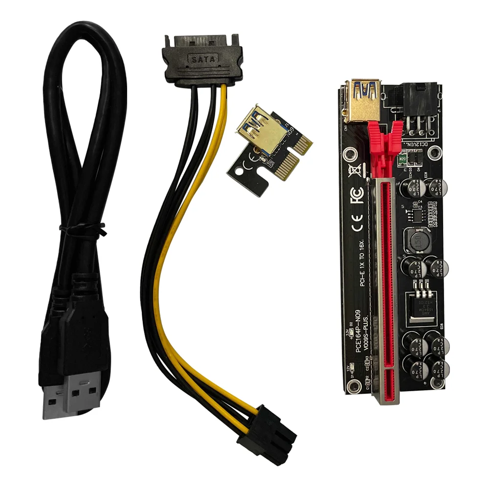 PCIE 1x to 16x Gold Plated Capacitors Stable Connection PCI Express Adapter Cable Multi USB
PCIE 1x to 16x Gold Plated Capacitors Stable Connection PCI Express Adapter Cable Multi USB