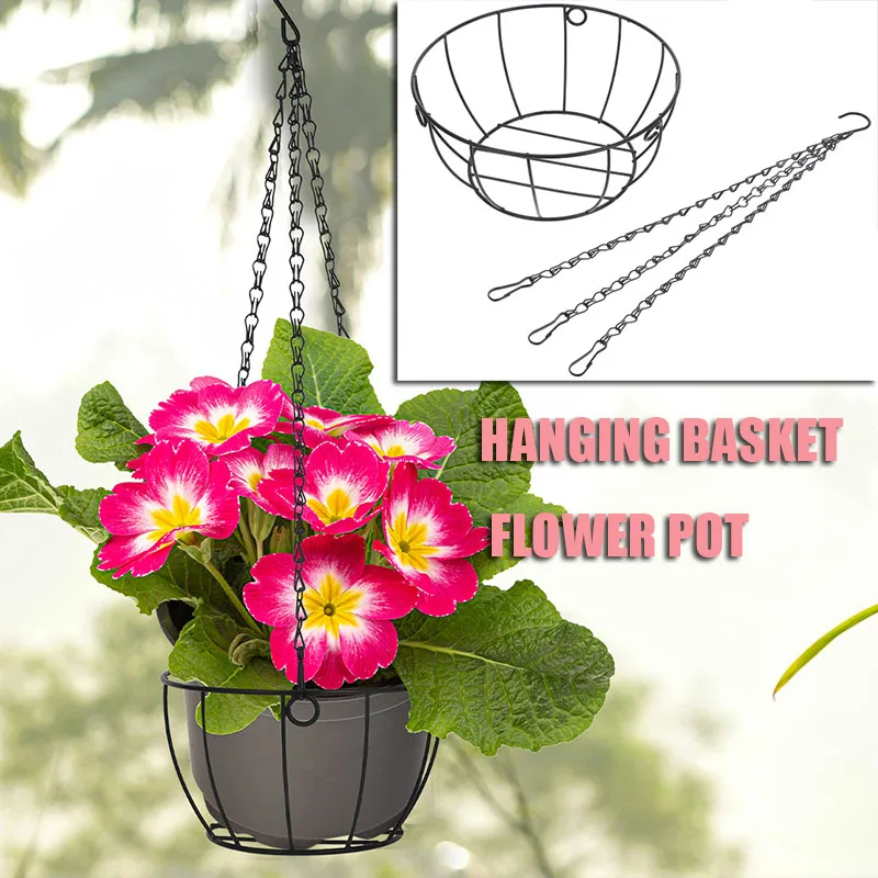 Hanging Flower Pots Outdoor Basket Balcony Holder Flowerpot Bucket Potted Plant Planters for Plants Black Pots Hanger Black Iron
Hanging Flower Pots Outdoor Basket Balcony Holder Flowerpot Bucket Potted Plant Planters for Plants Black Pots Hanger Black Iron