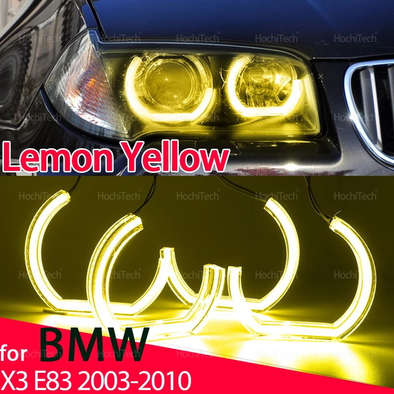 LED Lemon Yellow Angel Eye Ring Kit for BMW E83 X3 2003 2004 2005 2006-2010 Super Bright CS CSL Style Auto DRL Eyes Car-styling
LED Lemon Yellow Angel Eye Ring Kit for BMW E83 X3 2003 2004 2005 2006-2010 Super Bright CS CSL Style Auto DRL Eyes Car-styling