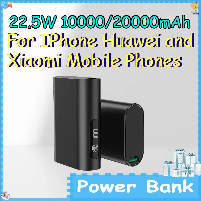 22.5W 10000/20000mAh Power Bank for IPhone Huawei and Xiaomi Mobile Phones Aluminum Alloy PowerBank with Touch Switch
22.5W 10000/20000mAh Power Bank for IPhone Huawei and Xiaomi Mobile Phones Aluminum Alloy PowerBank with Touch Switch