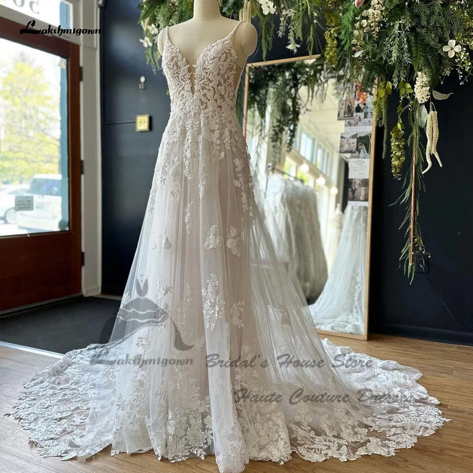 Lakshmigown Luxury Bead Lace Boho Wedding Dress For Bridal 2024 Sexy Women V Neck Beach Wedding Gowns Long Train
Lakshmigown Luxury Bead Lace Boho Wedding Dress For Bridal 2024 Sexy Women V Neck Beach Wedding Gowns Long Train