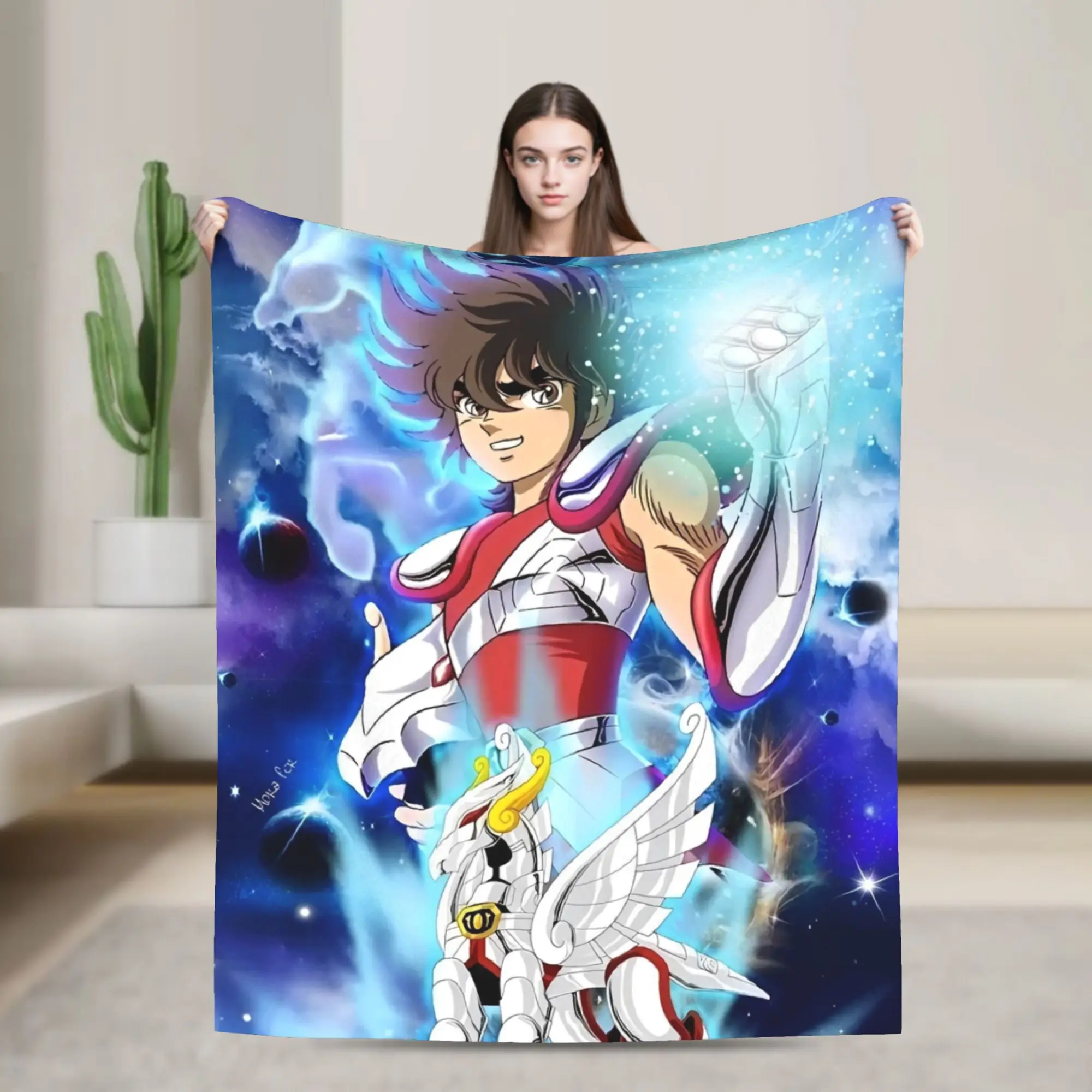 Saints Seiyas Blanket Astral Avenger Flannel Funny Soft Throw Blankets for Chair Covering Sofa Spring/Autumn,
Saints Seiyas Blanket Astral Avenger Flannel Funny Soft Throw Blankets for Chair Covering Sofa Spring/Autumn,
