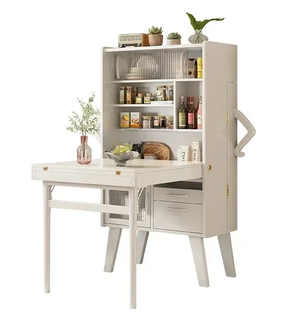 White bright canasable dining table solid wood folding dining table cabinet cabinet integration
White bright canasable dining table solid wood folding dining table cabinet cabinet integration