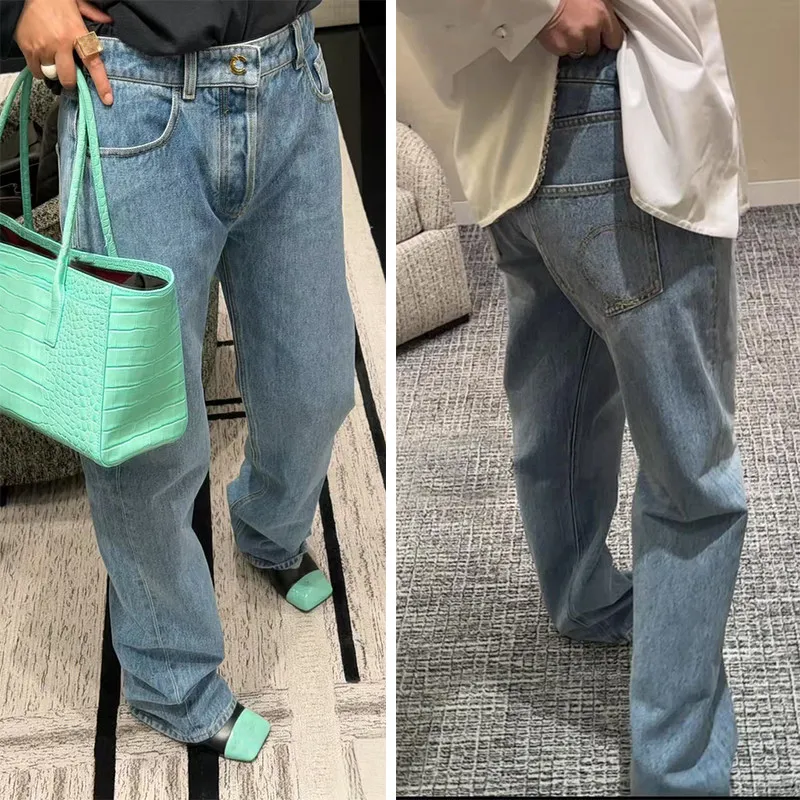 26p Spring And Summer New Heavy Industry Three-dimensional Pocket Washed Straight Tube Denim Pants Women
26p Spring And Summer New Heavy Industry Three-dimensional Pocket Washed Straight Tube Denim Pants Women