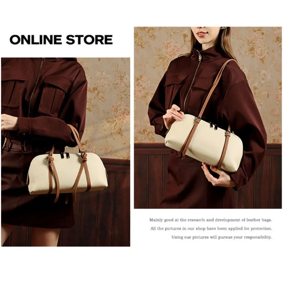Genuine leather ladies' hand-held tote bag, large-capacity simple commuting crossbody bag, high-end single-shoulder bag
Genuine leather ladies' hand-held tote bag, large-capacity simple commuting crossbody bag, high-end single-shoulder bag