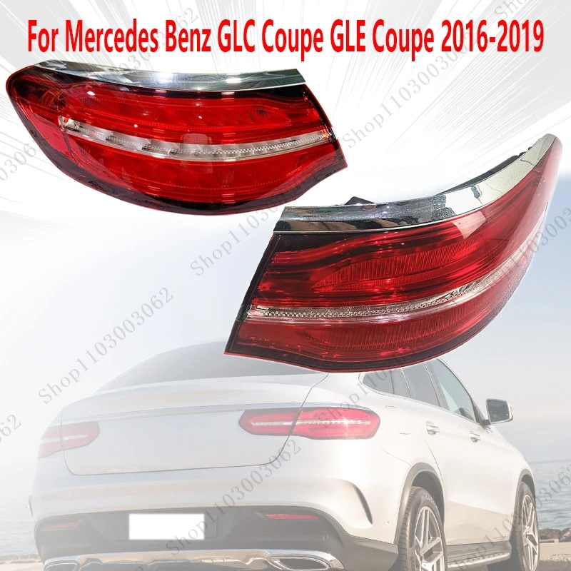 Задние фонари для Mercedes Benz GLC Coupe GLE Coupe 2016-2019, автомобильный внешний указатель поворота, дневной ходовой фонарь, задний бампер, стоп-сигнал
Задние фонари для Mercedes Benz GLC Coupe GLE Coupe 2016-2019, автомобильный внешний указатель поворота, дневной ходовой фонарь, задний бампер, стоп-сигнал