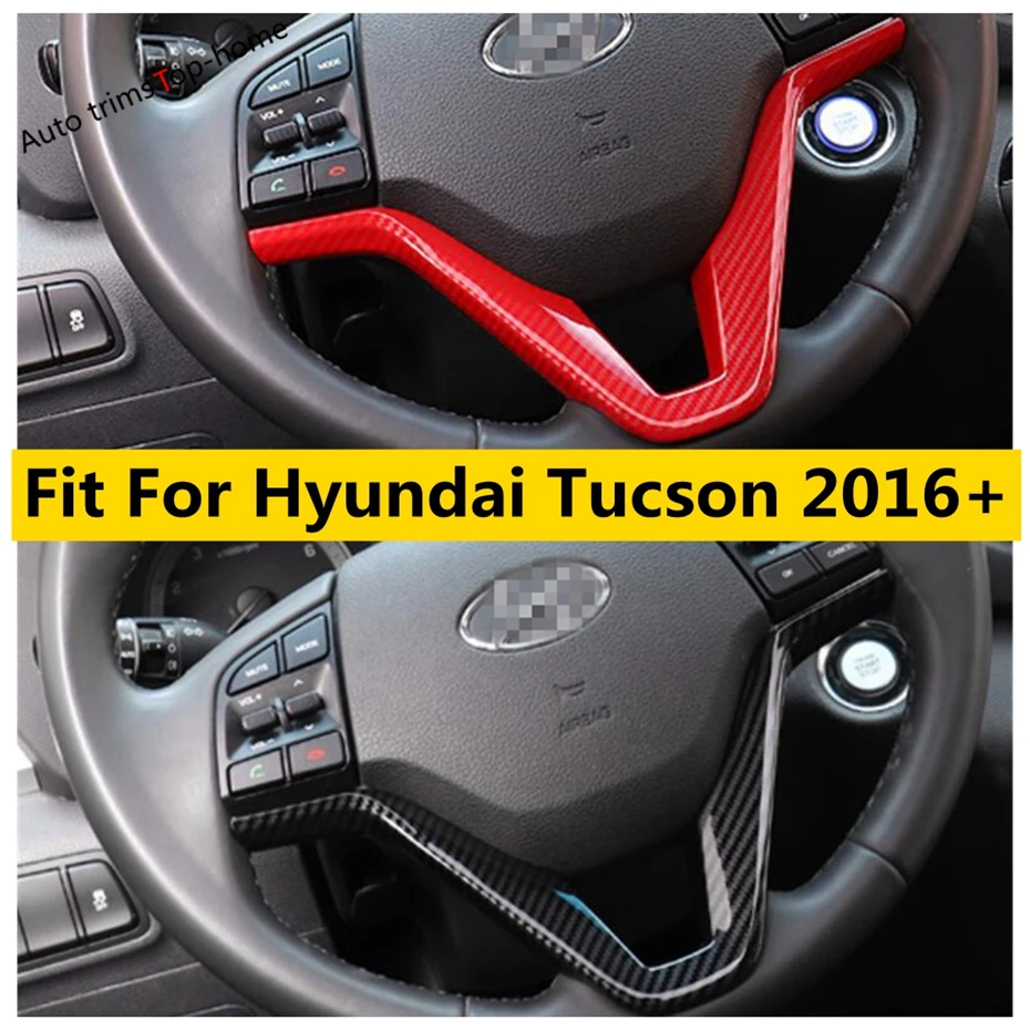 ABS Red / Carbon Fiber Style Steering Wheel Frame Decoration Cover Trim Fit For Hyundai Tucson 2016 - 2020 Car Accessories
ABS Red / Carbon Fiber Style Steering Wheel Frame Decoration Cover Trim Fit For Hyundai Tucson 2016 - 2020 Car Accessories