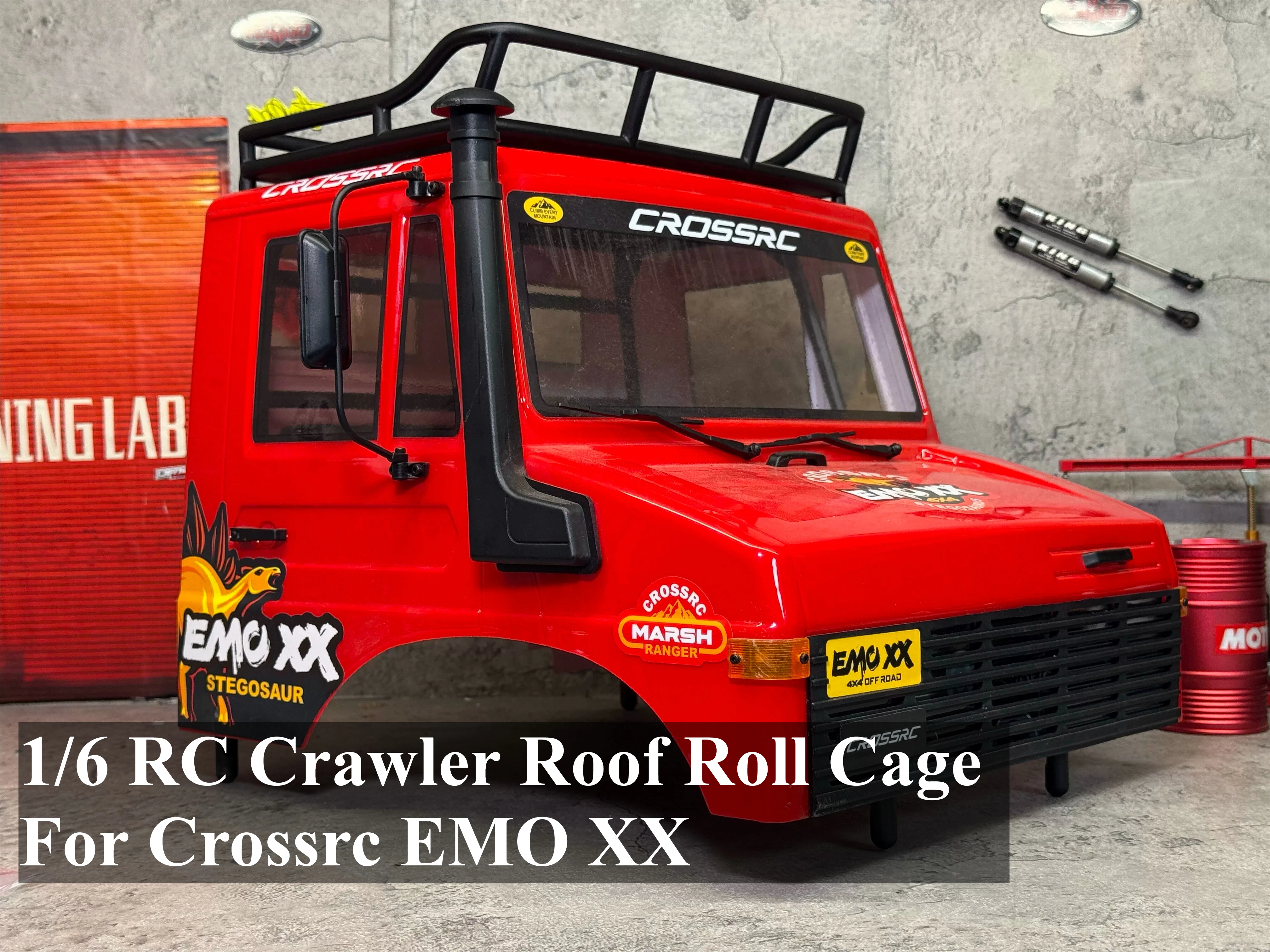 1/6 RC Crawler Roof Roll Cage Luggage Rack Combo For Crossrc EMO XX Dinosaur Rainforest Racing Car Upgrade Mod Accessories
1/6 RC Crawler Roof Roll Cage Luggage Rack Combo For Crossrc EMO XX Dinosaur Rainforest Racing Car Upgrade Mod Accessories