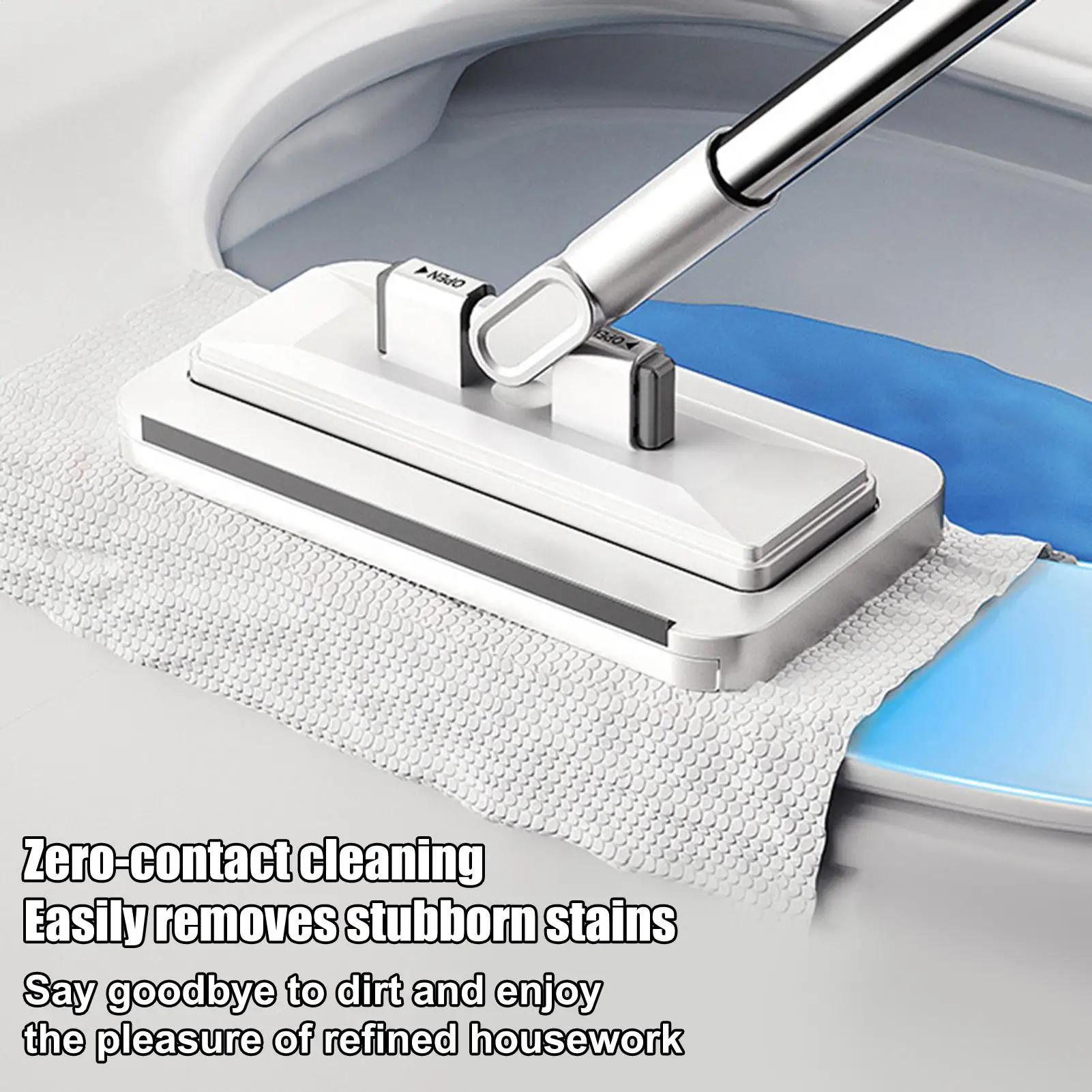 Flat Mop Hands Free Long Handle Clip Tool Flat Mop System For Home Bathroom Kitchen Living Room Bedroom Balcony Classroom
Flat Mop Hands Free Long Handle Clip Tool Flat Mop System For Home Bathroom Kitchen Living Room Bedroom Balcony Classroom