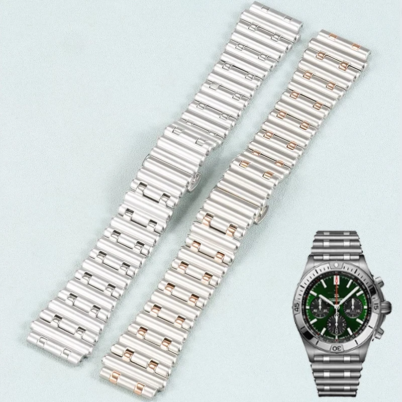 22mm 24mm High-end Solid Stainless Steel Strap For Breitling B01 42mm Bracelet Watch Accessories band Chronomat B01 Men's Straps
22mm 24mm High-end Solid Stainless Steel Strap For Breitling B01 42mm Bracelet Watch Accessories band Chronomat B01 Men's Straps