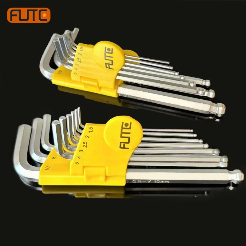 9PCS Allen Wrench Set Industrial grade Hex Wrench kit Long Arm Hex Key Set 1.5mm To 10mm Hex Key Allen Key Ball Wrench Torx key
9PCS Allen Wrench Set Industrial grade Hex Wrench kit Long Arm Hex Key Set 1.5mm To 10mm Hex Key Allen Key Ball Wrench Torx key