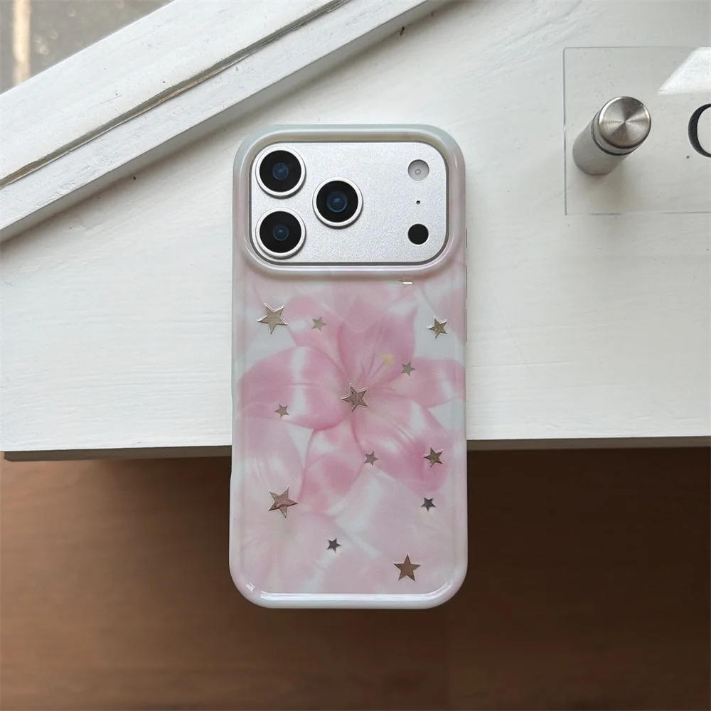 Korean Cute Flower Star Phone Case for iPhone 15 Pro 16 Max 15 16 17 Pro Max Cover Silicone Cases Shockproof Funda For Apple 17
Korean Cute Flower Star Phone Case for iPhone 15 Pro 16 Max 15 16 17 Pro Max Cover Silicone Cases Shockproof Funda For Apple 17