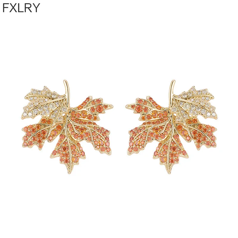 FXLRY Vintage Maple Leaf Leaves S925 Silver Needle Light Luxury Earrings For Women
FXLRY Vintage Maple Leaf Leaves S925 Silver Needle Light Luxury Earrings For Women