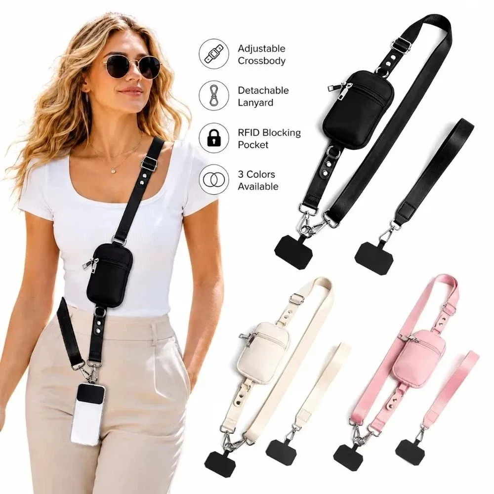 Adjustable Zippered Coin Pouch Detachable Zipper Wallet Crossbody Phone Bag Hands-Free with Strap Women Wrist Wallet
Adjustable Zippered Coin Pouch Detachable Zipper Wallet Crossbody Phone Bag Hands-Free with Strap Women Wrist Wallet