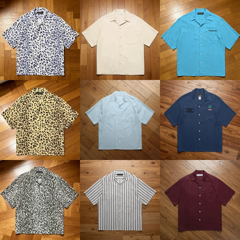 White Grey Striped Hawaiian Shirts Wacko Maria Short-sleeve Unisex style High Quality Trendy Button Pocket Casual Shirt
White Grey Striped Hawaiian Shirts Wacko Maria Short-sleeve Unisex style High Quality Trendy Button Pocket Casual Shirt