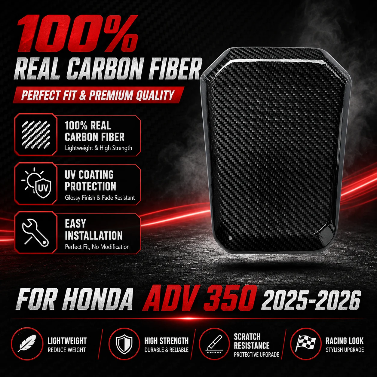 Carbon Fiber Motorcycle Fuel Tank Cover Protection for HONDA ADV 350 2025-2026
Carbon Fiber Motorcycle Fuel Tank Cover Protection for HONDA ADV 350 2025-2026