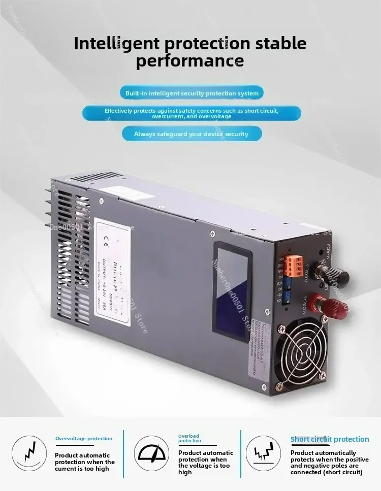 1000W High Power Switching Power Supply Adjustable 12V 24V 36V 48V DC Voltage Current with Digital Display Power Converter
1000W High Power Switching Power Supply Adjustable 12V 24V 36V 48V DC Voltage Current with Digital Display Power Converter