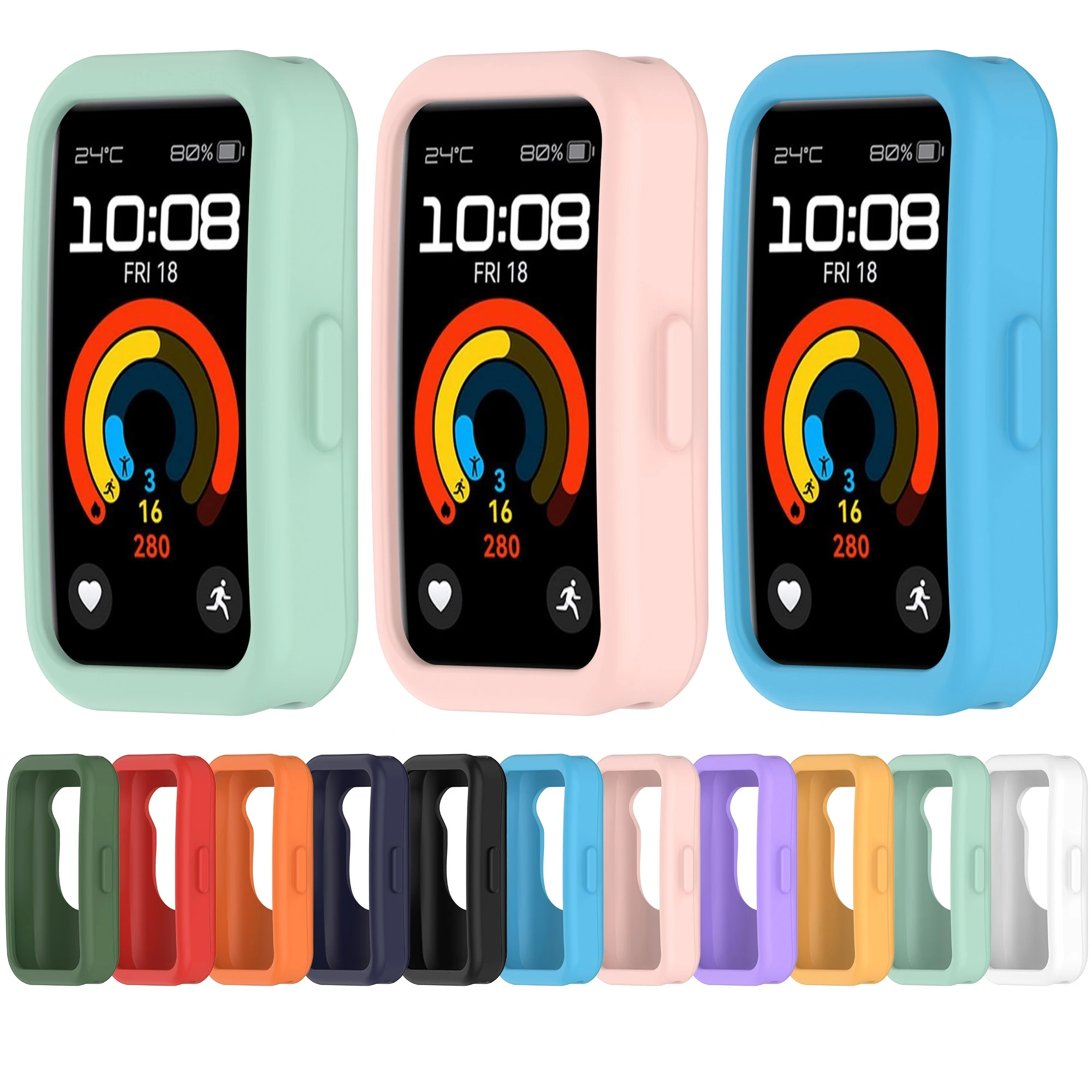 For huawei band 9 smart bracelet silicone protective case
For huawei band 9 smart bracelet silicone protective case