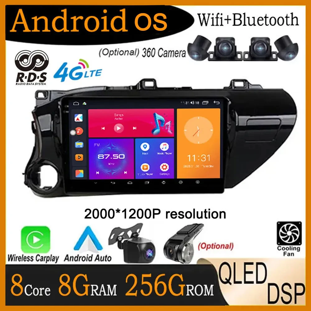 10.1" Android 14 For Toyota Hilux 2016 - 2020 Car RadioTouch Screen Stereo Multimedia Player Navigation GPS Head Unit Autoradio
10.1" Android 14 For Toyota Hilux 2016 - 2020 Car RadioTouch Screen Stereo Multimedia Player Navigation GPS Head Unit Autoradio