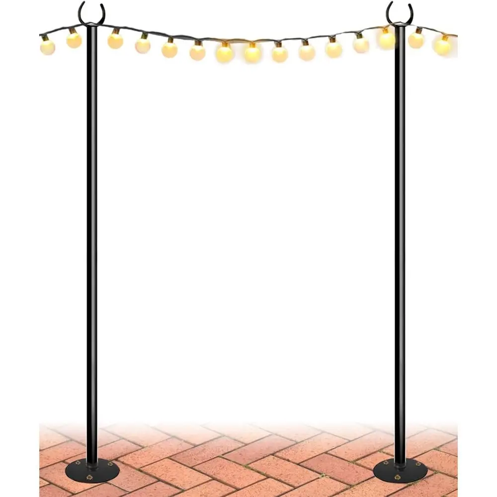 2-Pack Heavy-Duty Outdoor Metal Light Poles for Backyard Patio Weddings and Day Parties
2-Pack Heavy-Duty Outdoor Metal Light Poles for Backyard Patio Weddings and Day Parties