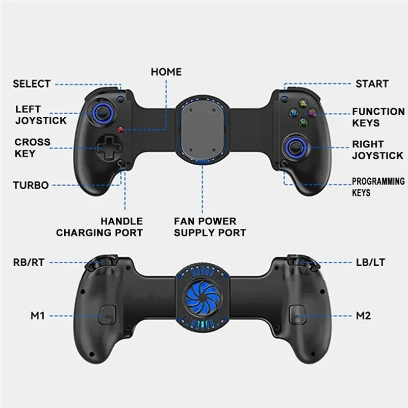 A73E-For PS3/PS4/NS Switch//PC Wireless Gamepad Controller Semiconductor Cooling Fan Stretching Cooling Game Controller
A73E-For PS3/PS4/NS Switch//PC Wireless Gamepad Controller Semiconductor Cooling Fan Stretching Cooling Game Controller