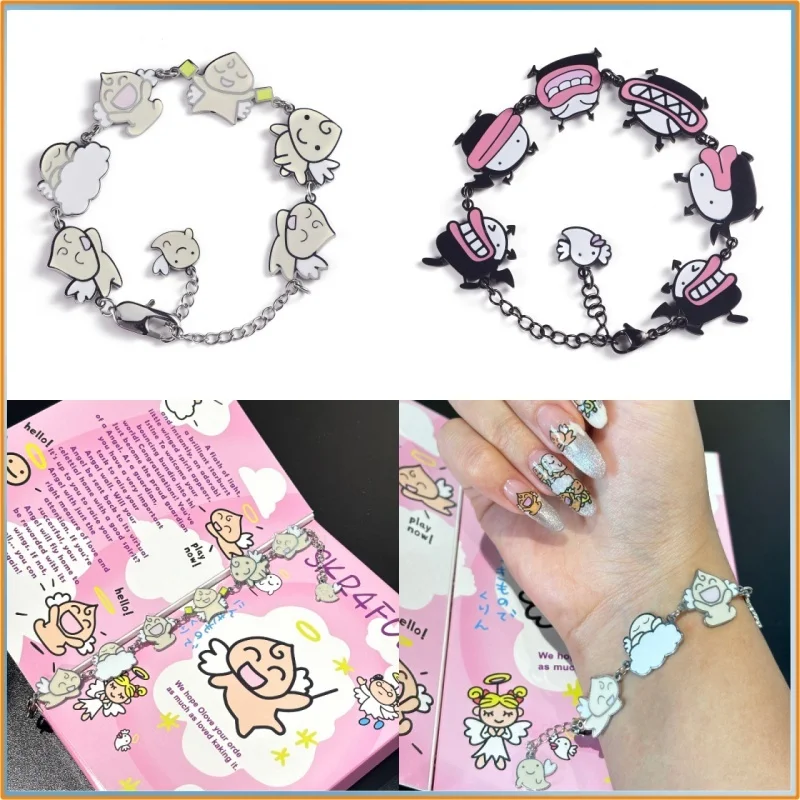 Новый тамагочи ангел дьявол мерч мультфильм аниме браслет украшения ювелирные изделия подарки для девочки
Новый тамагочи ангел дьявол мерч мультфильм аниме браслет украшения ювелирные изделия подарки для девочки