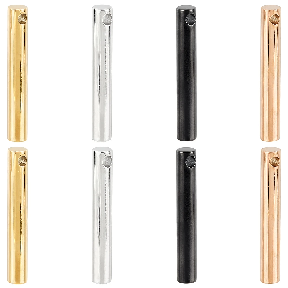 8Pcs 4 Colors Ion Plating(IP) 304 Stainless Steel Charms Column Mixed Color 40x6mm Hole: 3mm 2pcs/color
8Pcs 4 Colors Ion Plating(IP) 304 Stainless Steel Charms Column Mixed Color 40x6mm Hole: 3mm 2pcs/color