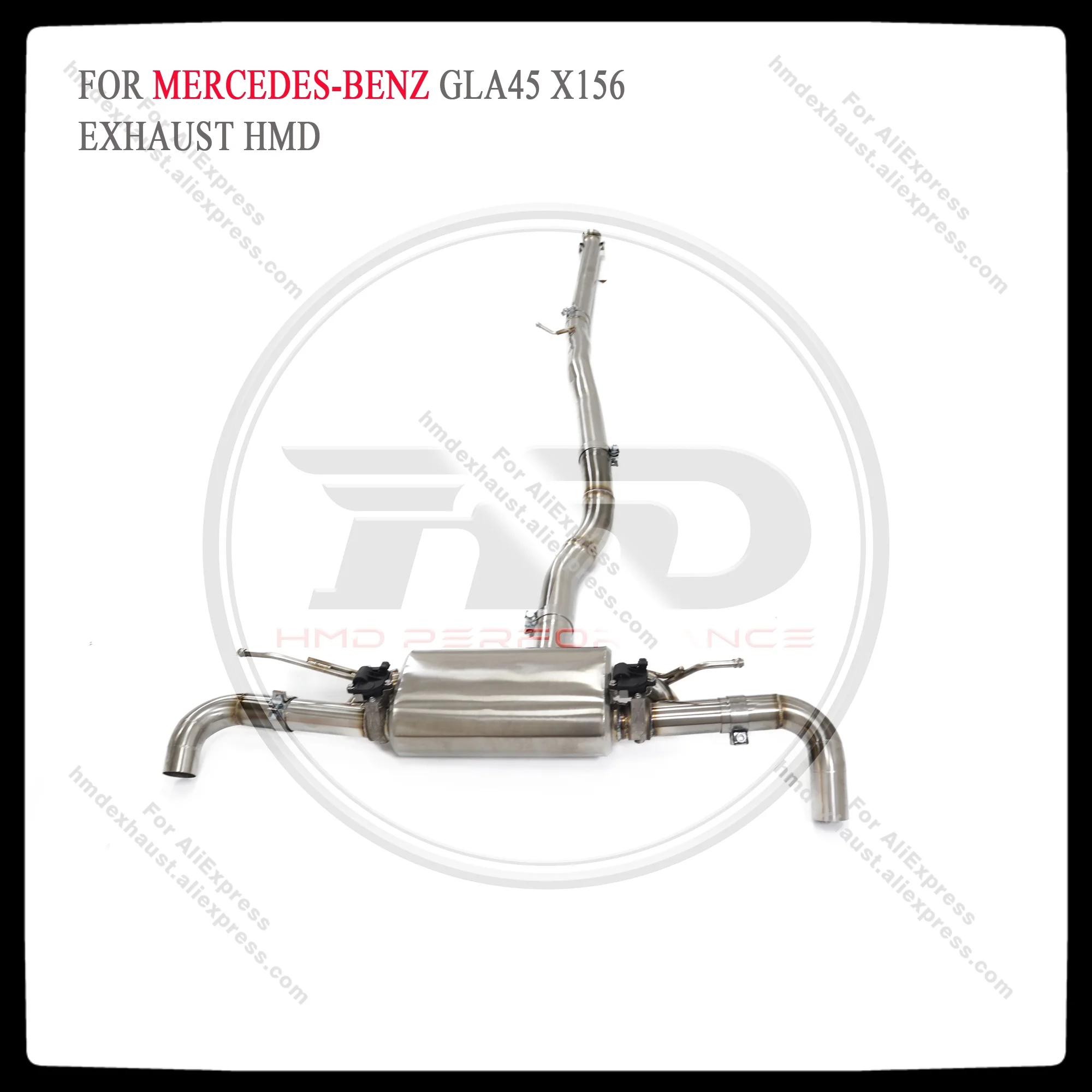 HMD Exhaust System High Flow Performance Catback for Mercedes benz GLA45 X156 Car Accessories with Valve
HMD Exhaust System High Flow Performance Catback for Mercedes benz GLA45 X156 Car Accessories with Valve