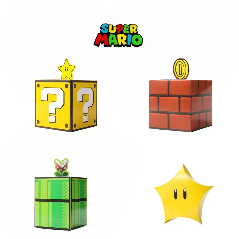 10pcs Super Mary Candy Box Game Peripherals Anime Figure Lucky Star Question Mark Blocks Party Supplies Ornaments Birthday Gifts
10pcs Super Mary Candy Box Game Peripherals Anime Figure Lucky Star Question Mark Blocks Party Supplies Ornaments Birthday Gifts