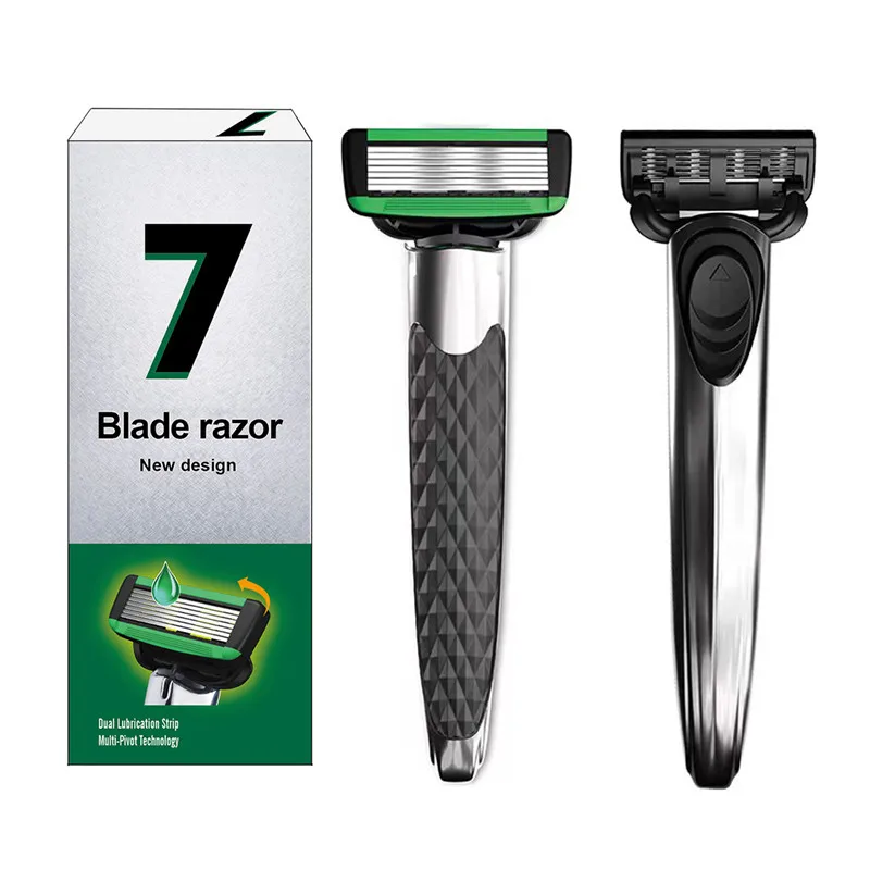 Safety 7-layers Razor Metal Handle With Replaceable Blades Manual Metal Razor For Men
Safety 7-layers Razor Metal Handle With Replaceable Blades Manual Metal Razor For Men
