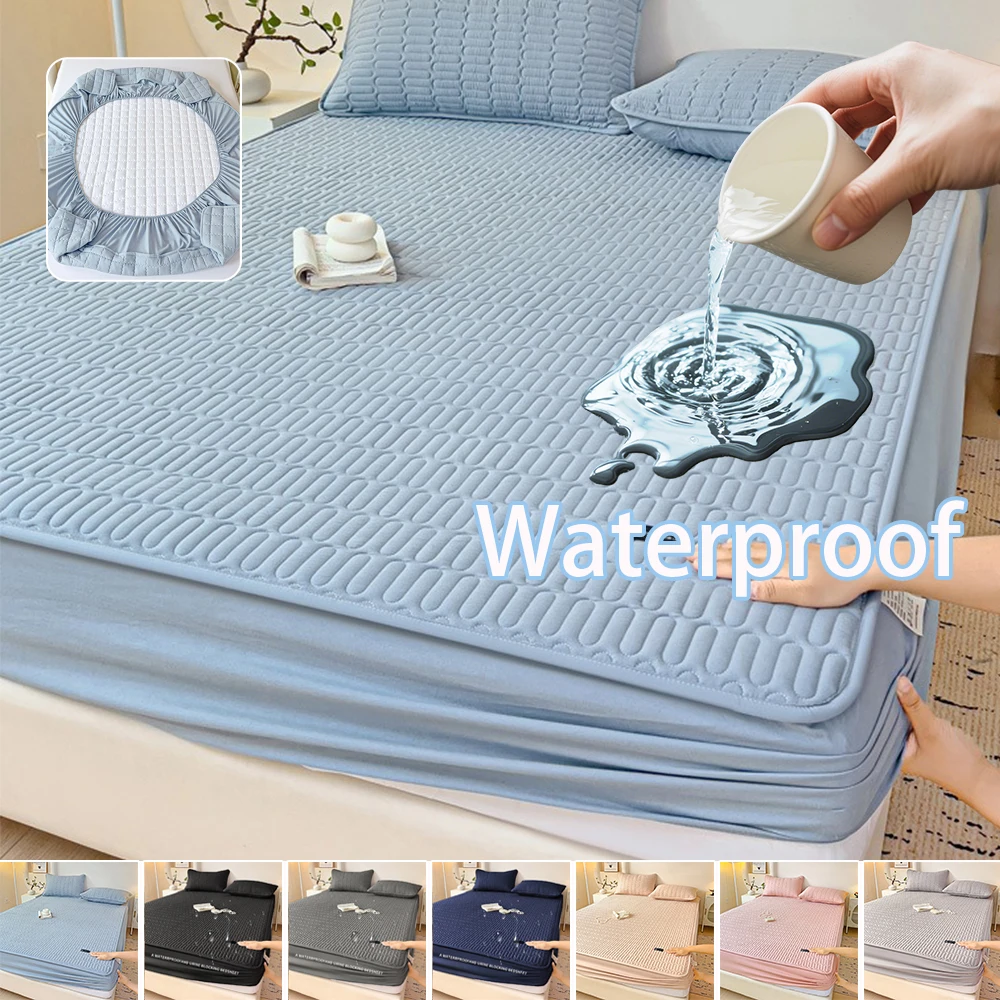 A Class Waterproof Mattress Protector Quilted Fitted Sheet Anti-slip Dustproof Mattress Covers for Single Double Queen King Bed
A Class Waterproof Mattress Protector Quilted Fitted Sheet Anti-slip Dustproof Mattress Covers for Single Double Queen King Bed