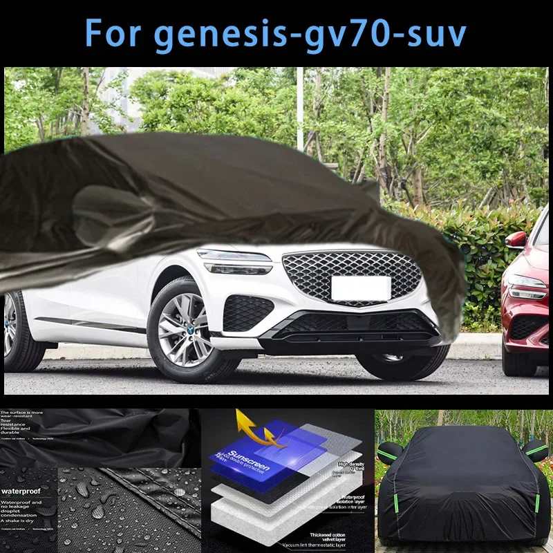 For genesis-gv70-suv Outdoor Protection Full Car Covers Snow Cover Sunshade Waterproof Dustproof Exterior Car accessories
For genesis-gv70-suv Outdoor Protection Full Car Covers Snow Cover Sunshade Waterproof Dustproof Exterior Car accessories