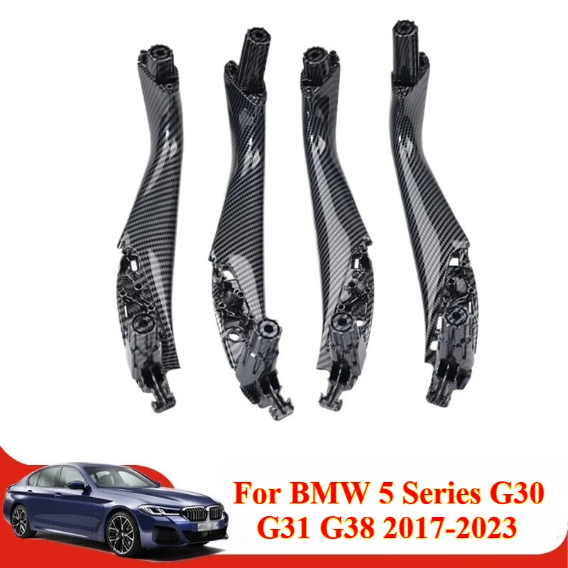 4PCS Left Right Carbon Fiber Interior Car Door Handle Inside Cover Trim for BMW 5 Series G30 G31 G38 2017-2023,Auto Parts
4PCS Left Right Carbon Fiber Interior Car Door Handle Inside Cover Trim for BMW 5 Series G30 G31 G38 2017-2023,Auto Parts
