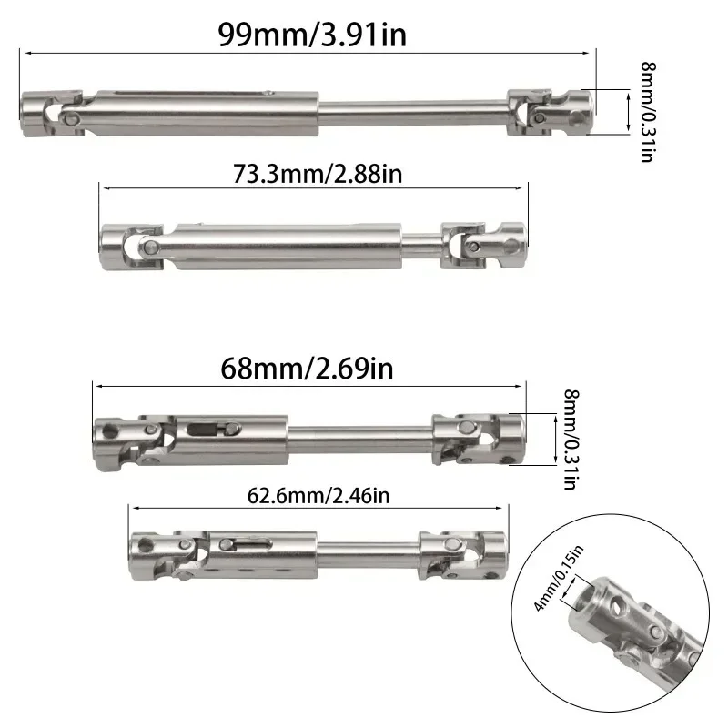 Metal Drive Shaft Modification Accessories Suitable for C8815 C8835 H1 1/10 RC Car Metal Gate Bridge Modification Parts
Metal Drive Shaft Modification Accessories Suitable for C8815 C8835 H1 1/10 RC Car Metal Gate Bridge Modification Parts