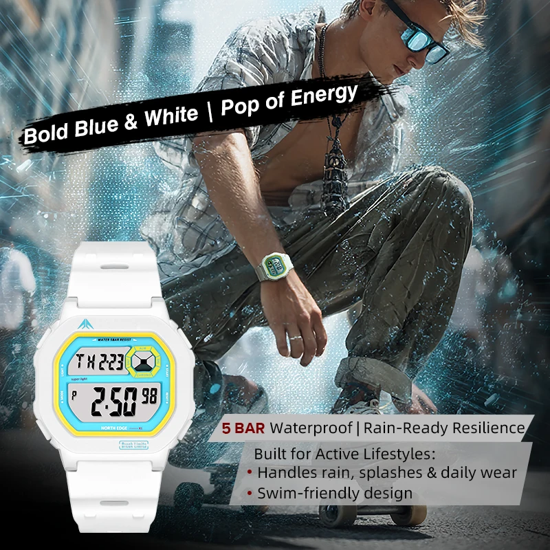 NORTH EDGE X1 2025 Smart Watch for Men Digital Watches Simple Square Watches Waterproof 50M Stopwatch Countdown Alarm Luminous
NORTH EDGE X1 2025 Smart Watch for Men Digital Watches Simple Square Watches Waterproof 50M Stopwatch Countdown Alarm Luminous