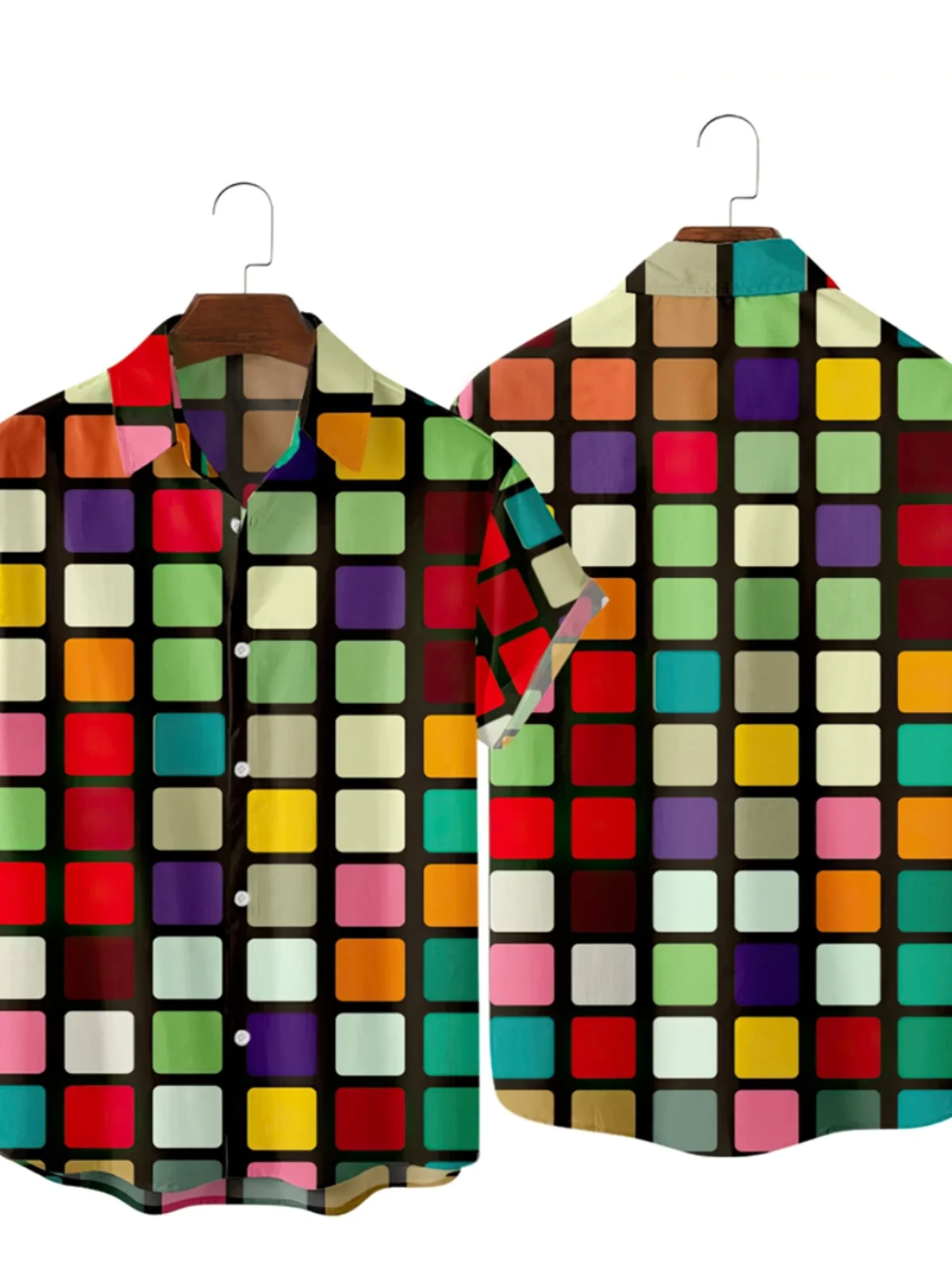 Checkered Printed Short Sleeve Men's Shirt Fashionable Breathable Casual Style Summer Season Polyester Material
Checkered Printed Short Sleeve Men's Shirt Fashionable Breathable Casual Style Summer Season Polyester Material