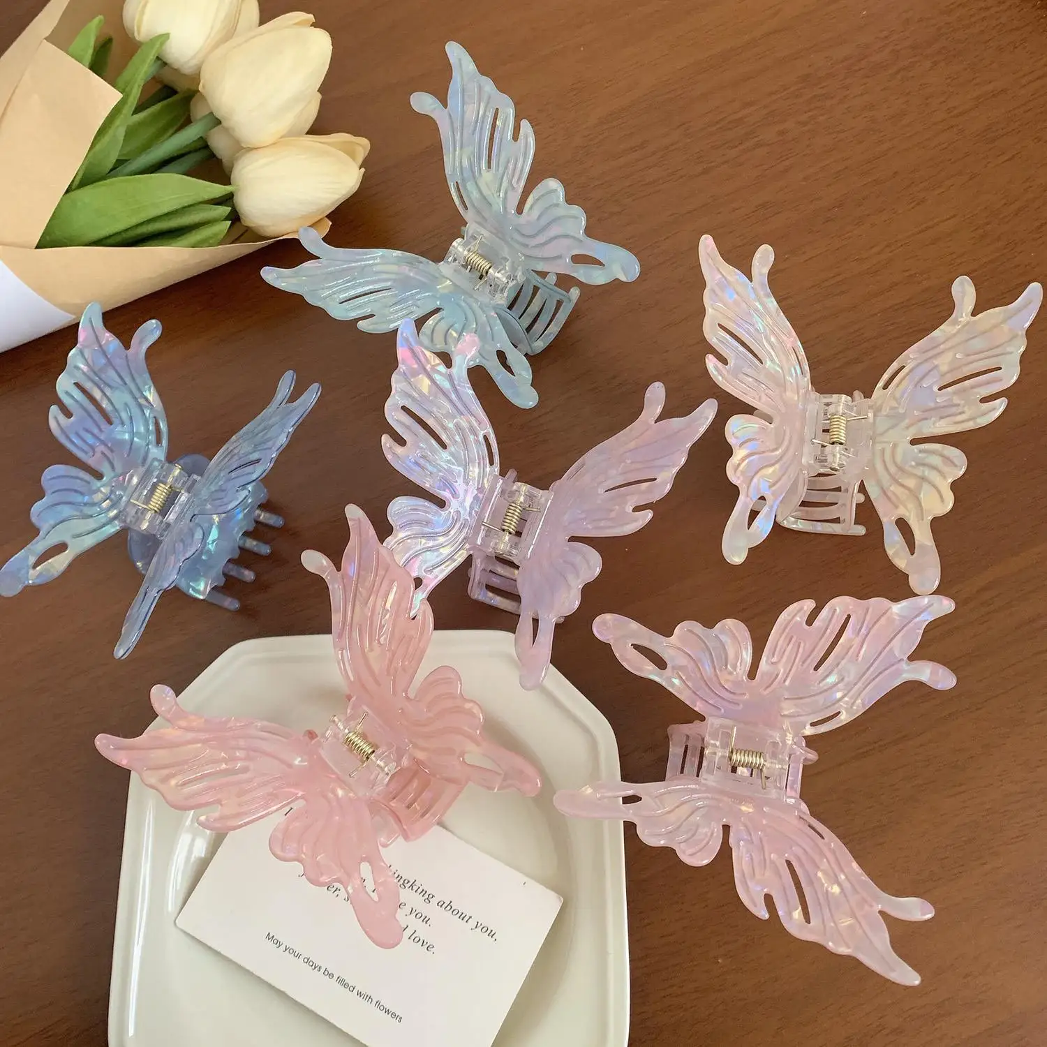Retro Butterfly Hair Claw Sweet Cute Fairy Colorful Women Hair Clamp Clip Crab Ponytail Holder Clips Hair Styling Accessories
Retro Butterfly Hair Claw Sweet Cute Fairy Colorful Women Hair Clamp Clip Crab Ponytail Holder Clips Hair Styling Accessories