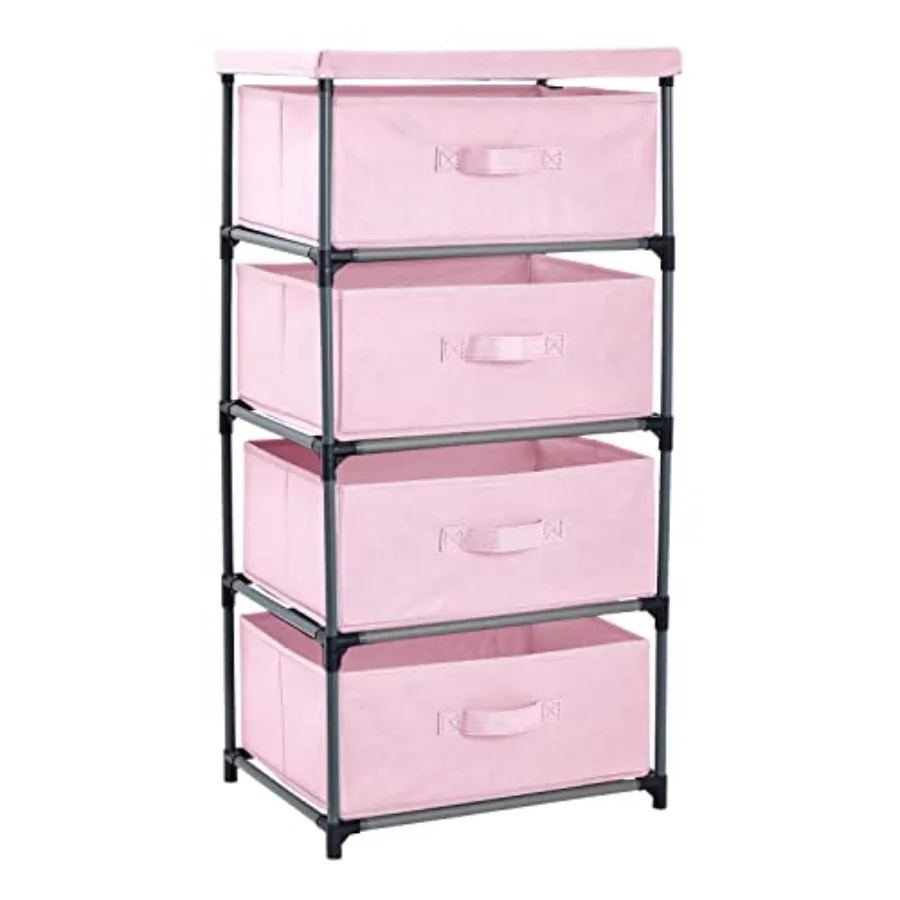 4-Tier Dresser for Bedroom - 16.5 x 13 x 33 in,,Modern - Closet Dresser with 4 Fabric Drawers for Clothes and Bedroom Storage
4-Tier Dresser for Bedroom - 16.5 x 13 x 33 in,,Modern - Closet Dresser with 4 Fabric Drawers for Clothes and Bedroom Storage