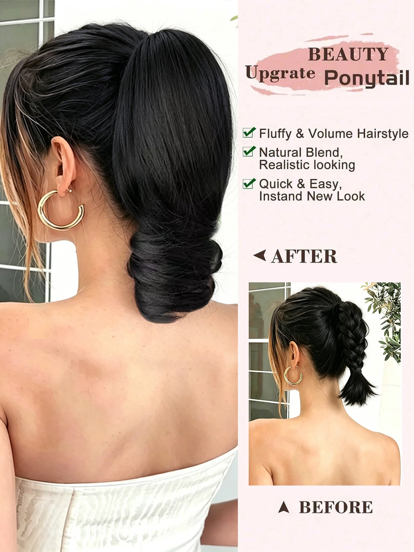 10Inch Ponytail Claw Clip Ponytail Extensions Synthetic Short Spiral Curly Ponytail Ladies Black Brown Blonde Hair Clip for Wome
10Inch Ponytail Claw Clip Ponytail Extensions Synthetic Short Spiral Curly Ponytail Ladies Black Brown Blonde Hair Clip for Wome
