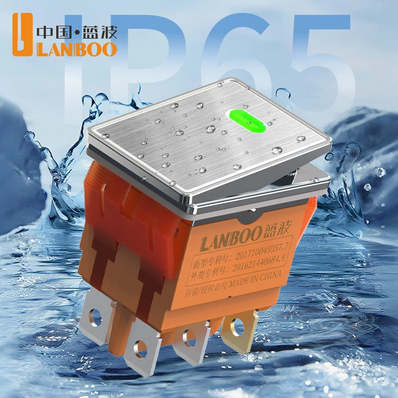 LANBOO 16A 250VAC DPDT Aluminum Panel Rocker Switch - High Quality Waterproof Electrical Control Circuit Rocker Switch
LANBOO 16A 250VAC DPDT Aluminum Panel Rocker Switch - High Quality Waterproof Electrical Control Circuit Rocker Switch