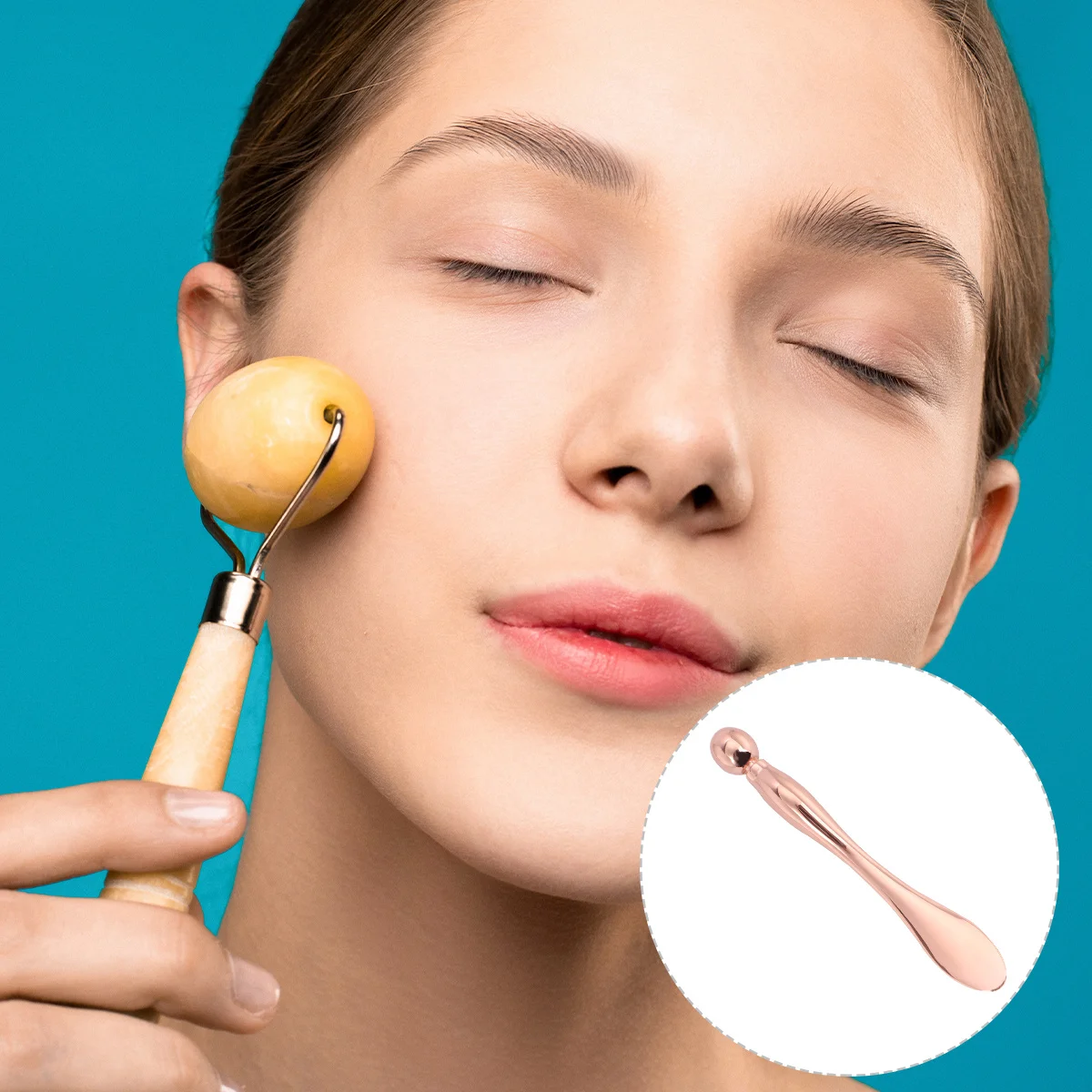 1Pcs Two-End Eye Cream Massage Stick and Spoon Mini Metal Spatula Beauty Tool for Eye Circulation Wrinkle Removal Portable Zinc
1Pcs Two-End Eye Cream Massage Stick and Spoon Mini Metal Spatula Beauty Tool for Eye Circulation Wrinkle Removal Portable Zinc