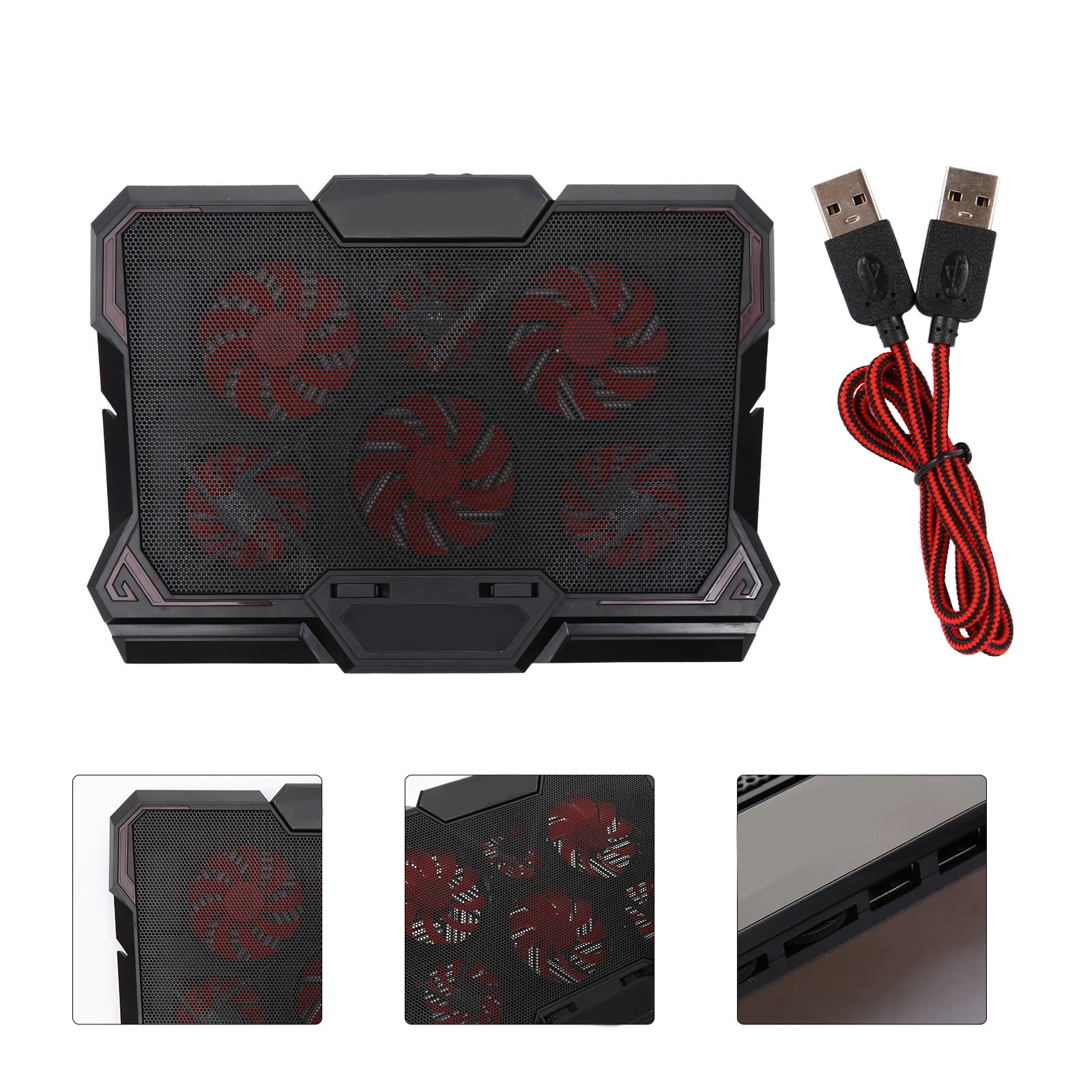 Super Quiet LED Fan Cooling Pad for 13 17 Inch Laptops Ultra Thin Non Slip Plastic Design Extra USB Port Laptop Cooler Heat
Super Quiet LED Fan Cooling Pad for 13 17 Inch Laptops Ultra Thin Non Slip Plastic Design Extra USB Port Laptop Cooler Heat