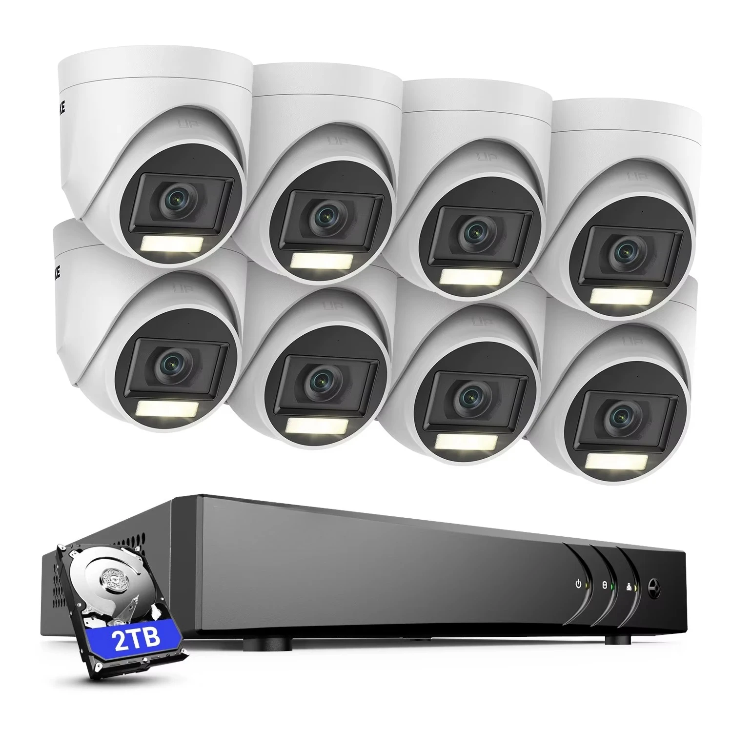 Home Camera System TVI HD 3K 5MP 8 Channel CCTV Camera Smart Hybrid Light IP67 With 2TB HDD
Home Camera System TVI HD 3K 5MP 8 Channel CCTV Camera Smart Hybrid Light IP67 With 2TB HDD