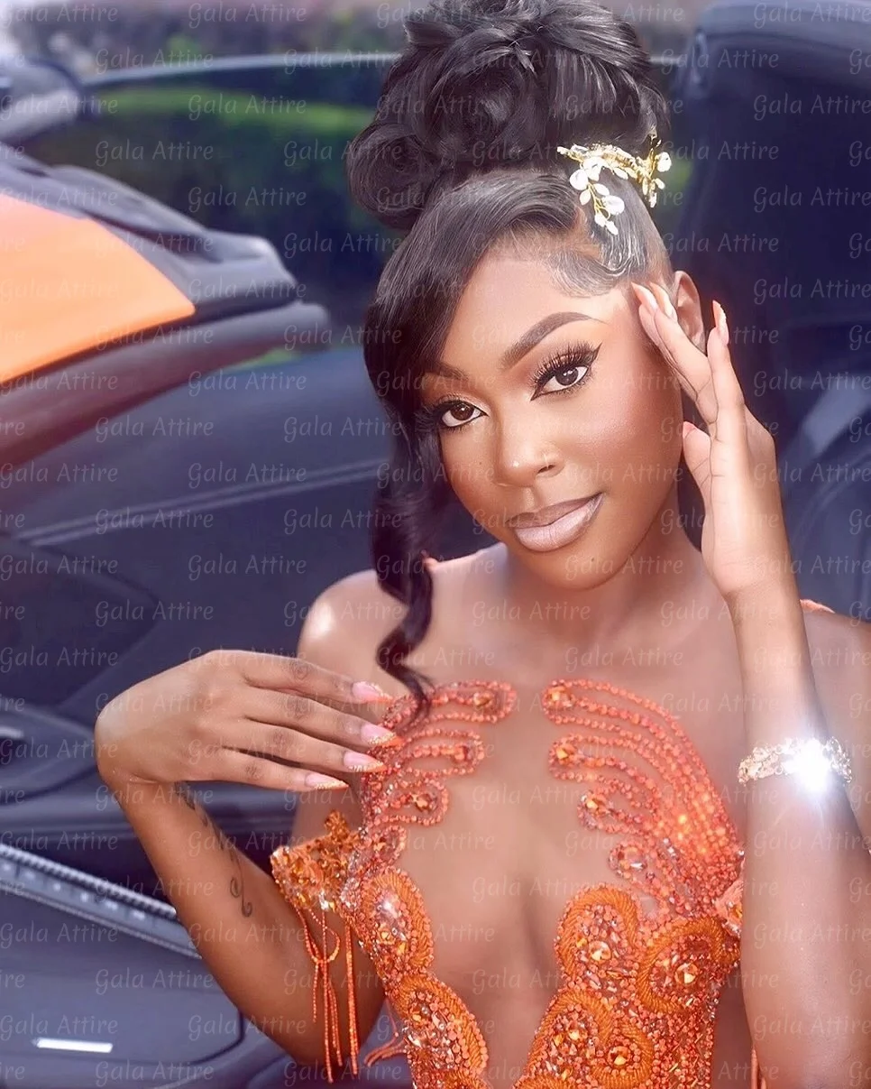 Gala Attire Orange Diamonds Luxury Evening Dresses 2026 Beading Crystals Tassels Formal Prom Dress Wedding Party Customized
Gala Attire Orange Diamonds Luxury Evening Dresses 2026 Beading Crystals Tassels Formal Prom Dress Wedding Party Customized