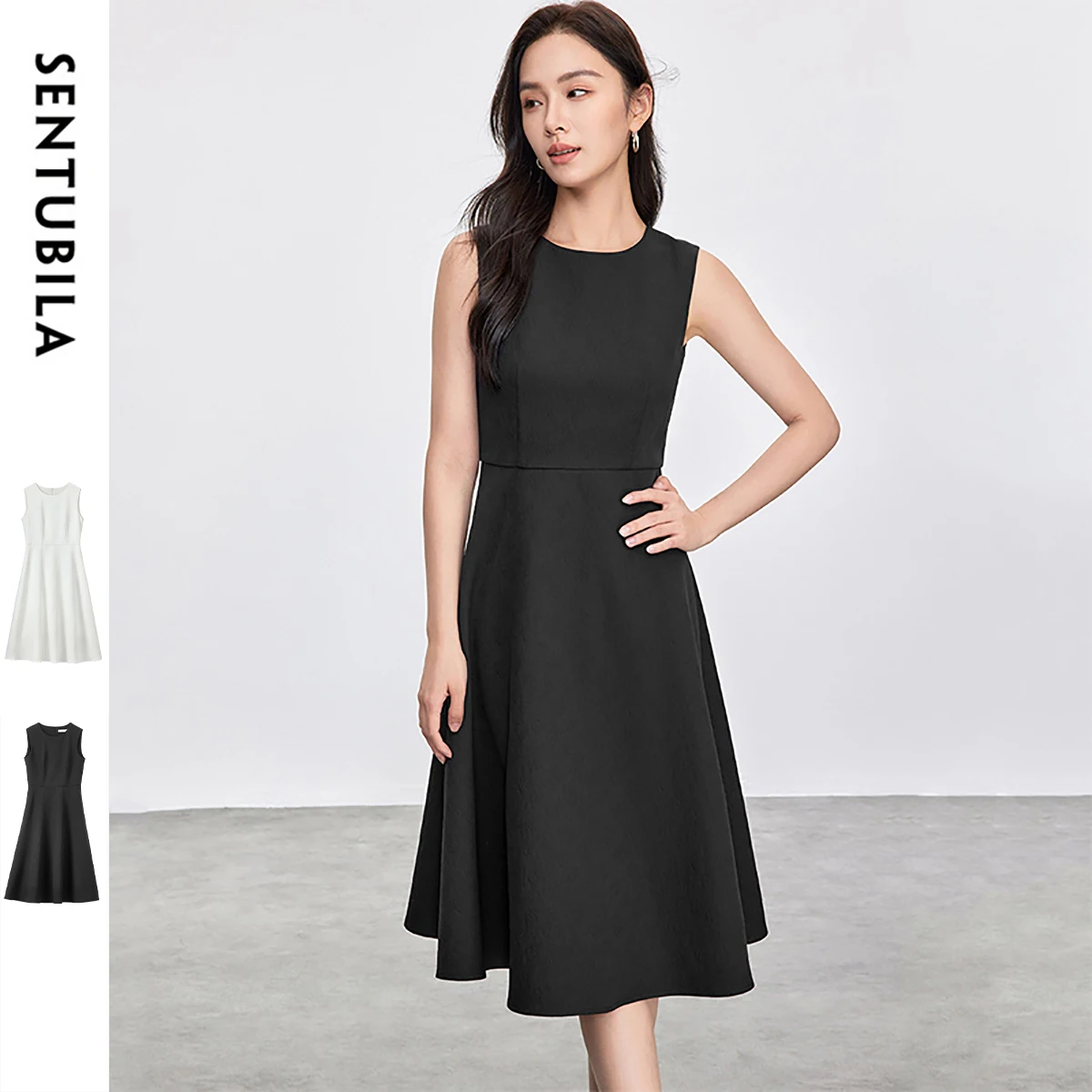 SENTUBILA Party Evening Dresses 2025 Woman Summer Fashion Sleeveless Mid Length A-line Elegant Midi Dress Lady 152L59139
SENTUBILA Party Evening Dresses 2025 Woman Summer Fashion Sleeveless Mid Length A-line Elegant Midi Dress Lady 152L59139