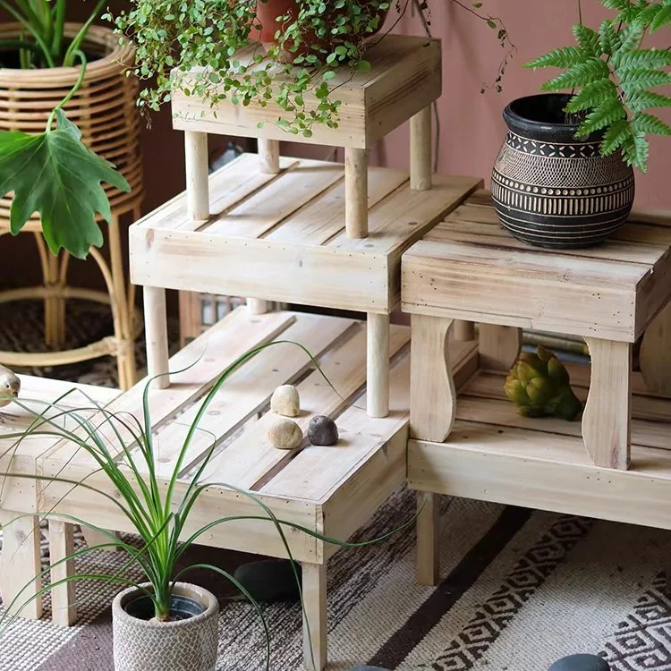 Retro solid wood flower stand, balcony succulent flower pot storage rack, multi-layer shelf, garden, courtyard decoration
Retro solid wood flower stand, balcony succulent flower pot storage rack, multi-layer shelf, garden, courtyard decoration