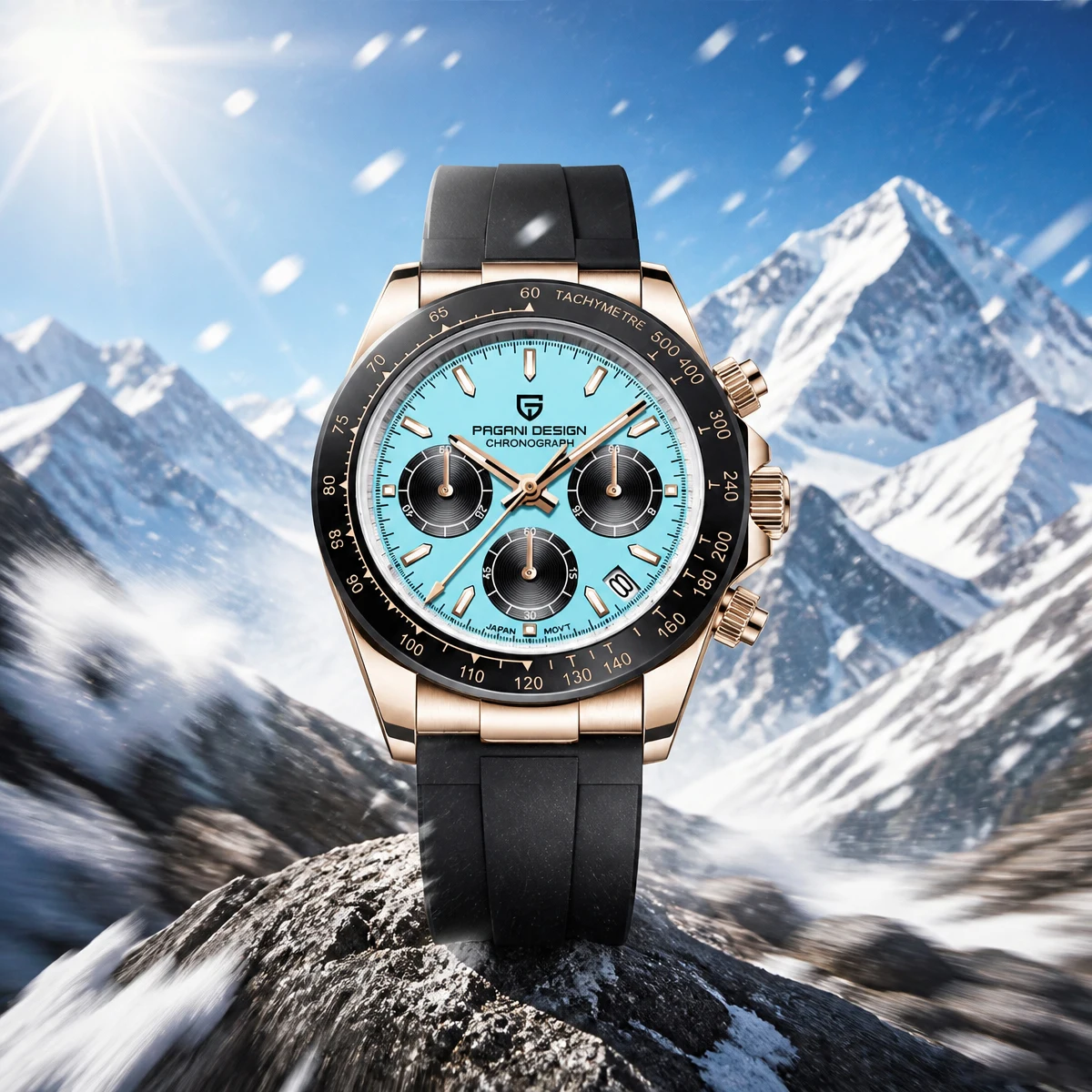 PAGANI DESIGN New Quartz Watch VK63 Men Wristwatch 40mm Multi functional Chronograph 100M Waterproof Gift Watch Man Reloj Hombre
PAGANI DESIGN New Quartz Watch VK63 Men Wristwatch 40mm Multi functional Chronograph 100M Waterproof Gift Watch Man Reloj Hombre