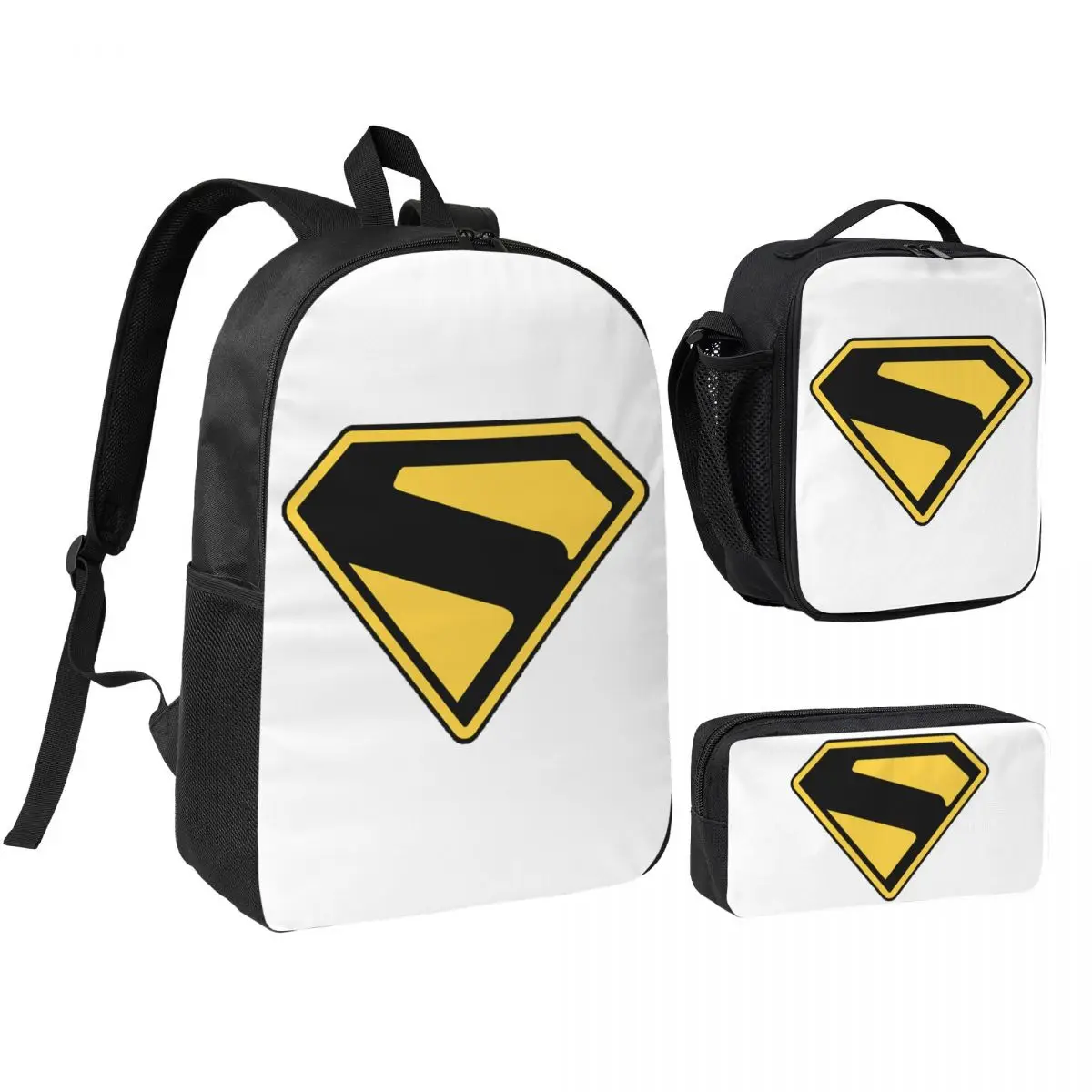 Superman Backpack Student BookBag School Bag Shoulder Bags 3ps Insulated Lunch Bag Pencil Case
Superman Backpack Student BookBag School Bag Shoulder Bags 3ps Insulated Lunch Bag Pencil Case